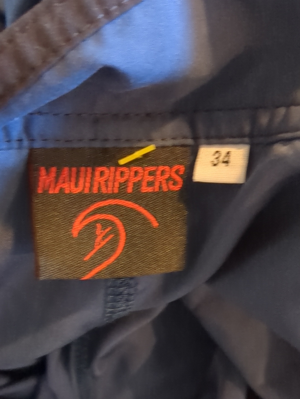 Maui Rippers Octo Tako Hawaiian cargo Board Short Embroiderd Octopus Surf Gear - Picture 7 of 8